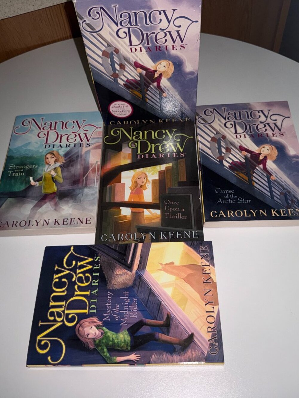 Nancy Drew Diaries Carolyn Keene 4 Book Box Set Mystery Paperbacks Adventure